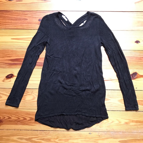 Maurices Black Cross-back Sweater, EUC, S - Picture 3 of 13
